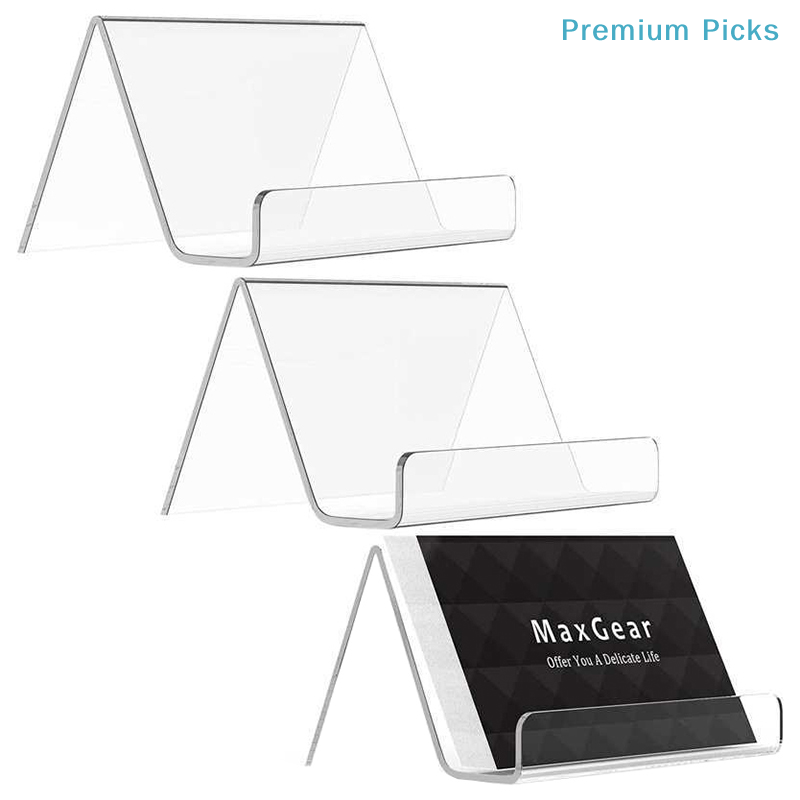 Office Furniture Direct - portableTransparent Acrylic Desktop Business Card Holder