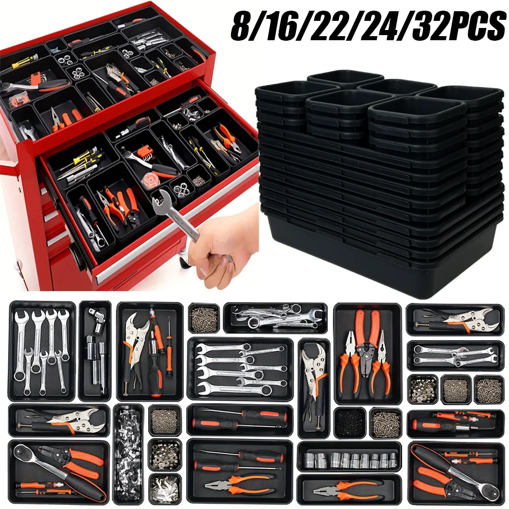 Office Furniture Hardware - 8/22/32pcs Tool Organizer Box Tray Dividers