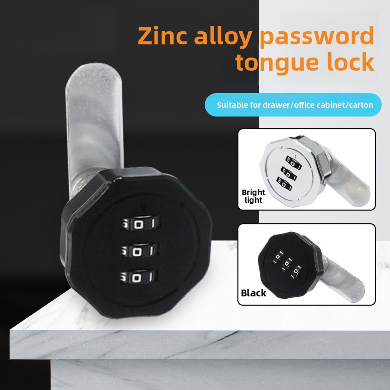 Office Furniture Hardware - Zinc Alloy Password Mailbox Lock Single