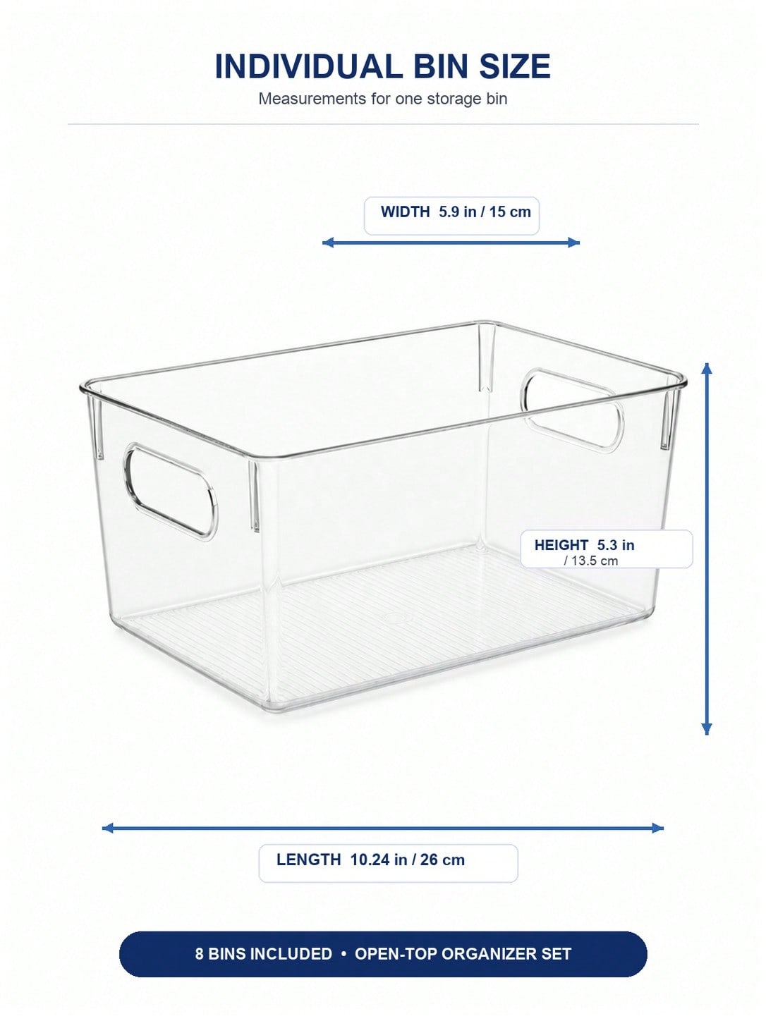 8-Pack Clear Storage Bins with - Pegboard Office Organizer 评论和价格