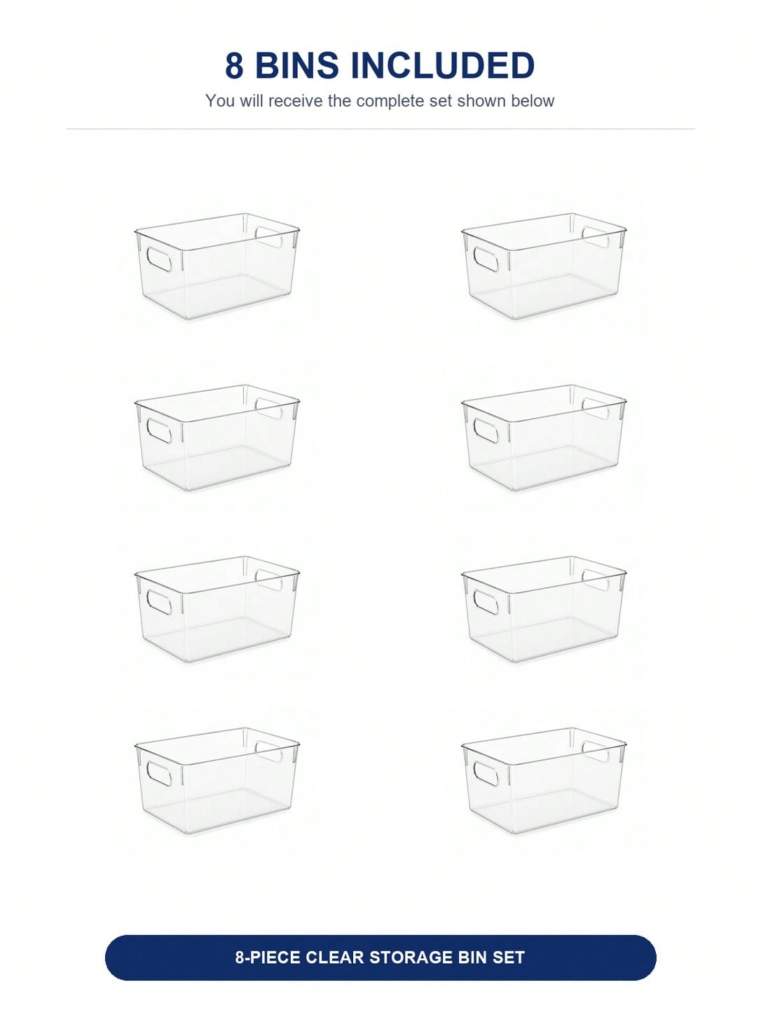 8-Pack Clear Storage Bins with - Pegboard Office Organizer 评论和价格