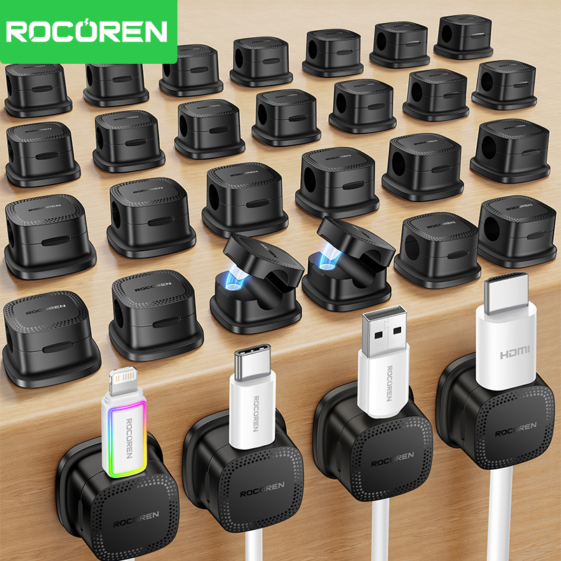 ROCOREN 30PCS Magnetic Cable O - Pegboard Office Organizer 评论和价格