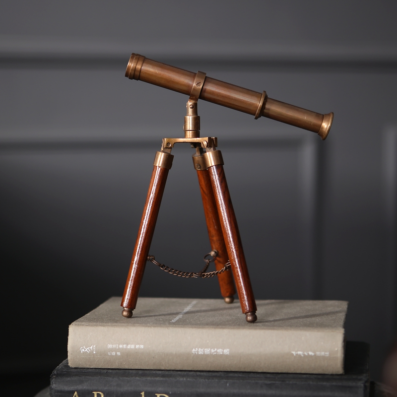 Retro Brass Telescope Desktop  - Office Furniture At Home 评论和价格