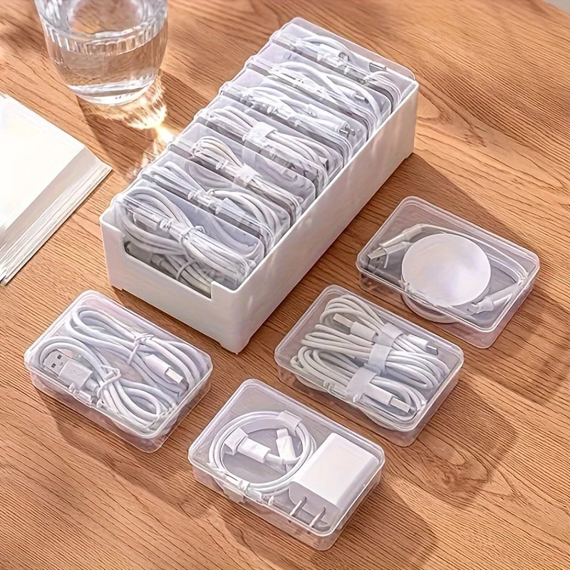 Data Cable Storage Box with 7  - Pegboard Office Organizer 评论和价格
