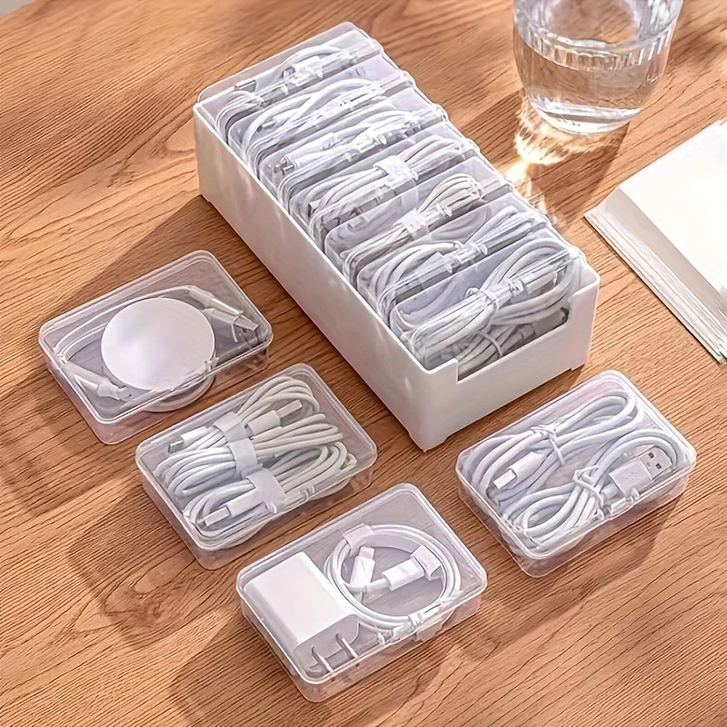 Data Cable Storage Box with 7  - Pegboard Office Organizer 评论和价格