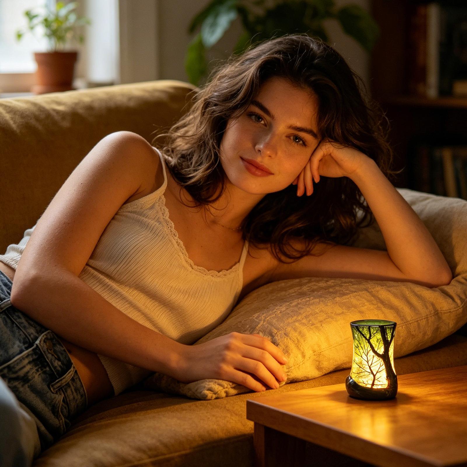 Bedside Table Lamp Forest Nigh - Office Furniture Direct 评论和价格