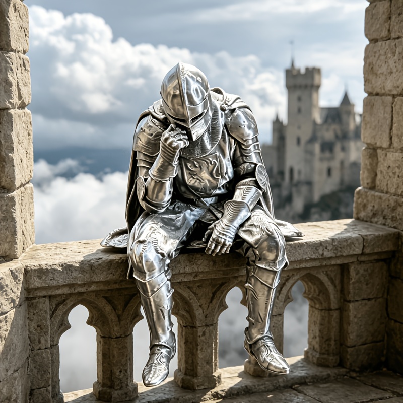 Medieval Knight Figurine Vinta - Office Furniture At Home 评论和价格