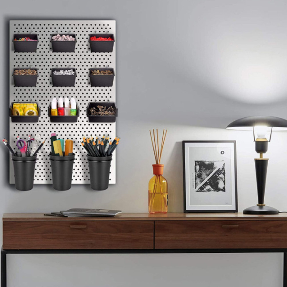 5Sets Pegboard Cups with Hooks - Pegboard Office Organizer 评论和价格