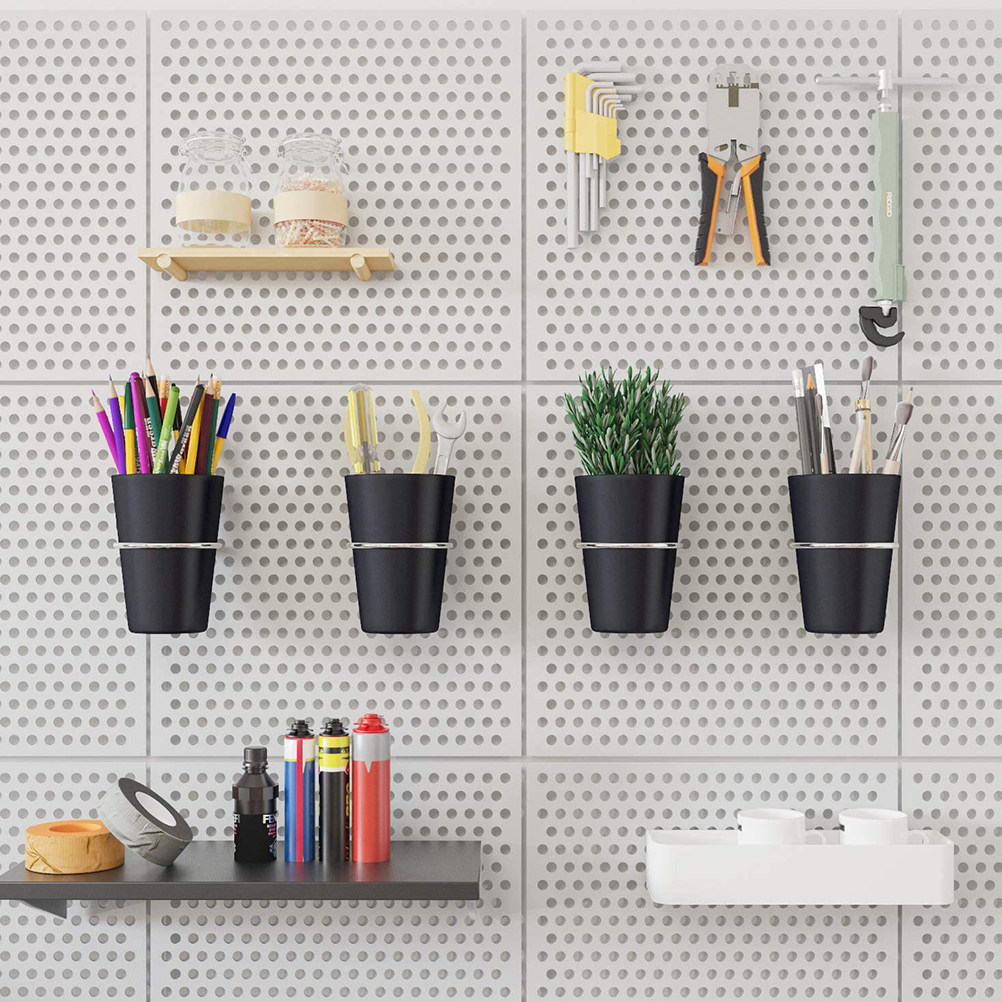 5Sets Pegboard Cups with Hooks - Pegboard Office Organizer 评论和价格