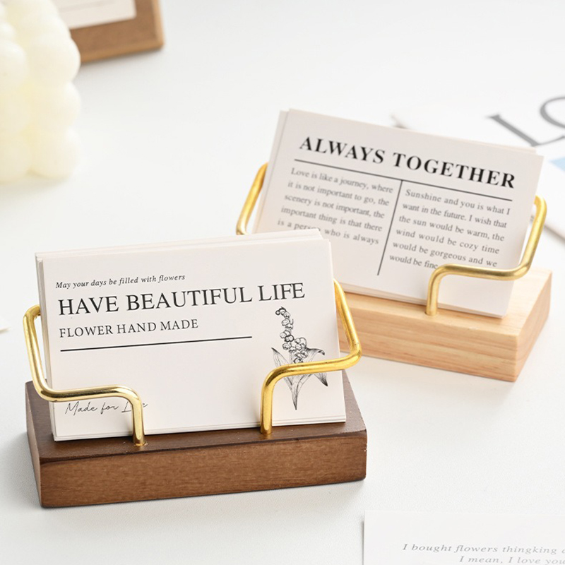 Wooden Business Card Holder Me - Pegboard Office Organizer 评论和价格
