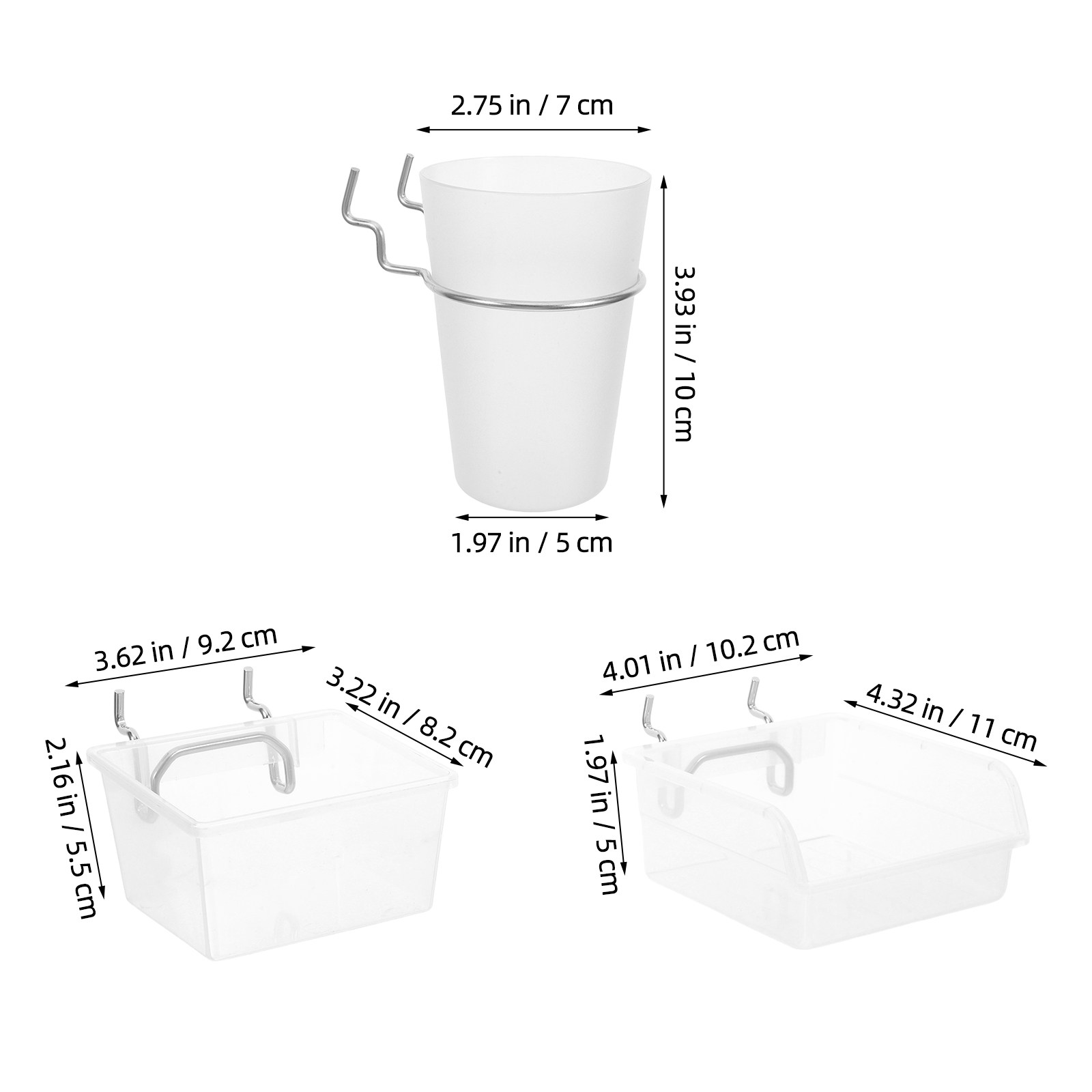 20Pcs Pegboard Storage Bin Org - Pegboard Office Organizer 评论和价格