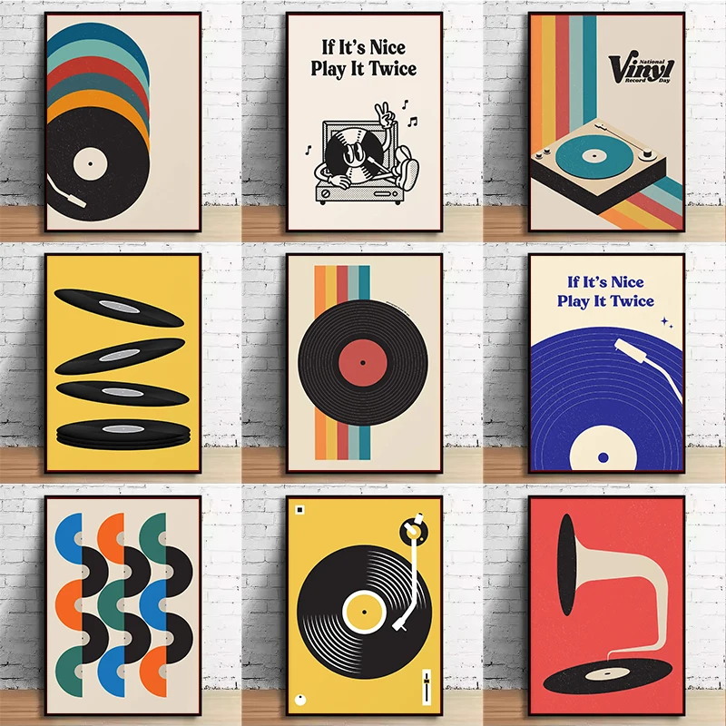 Mid Century Vinyl Record Canva - Office Furniture Direct 评论和价格