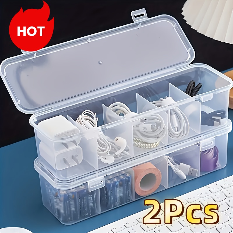 2Pcs Large Cable Management Bo - Pegboard Office Organizer 评论和价格