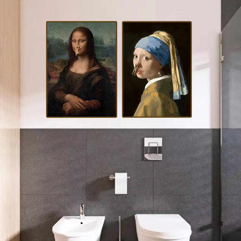 1pc Funny Abstract Bathroom To - Office Furniture Direct 评论和价格
