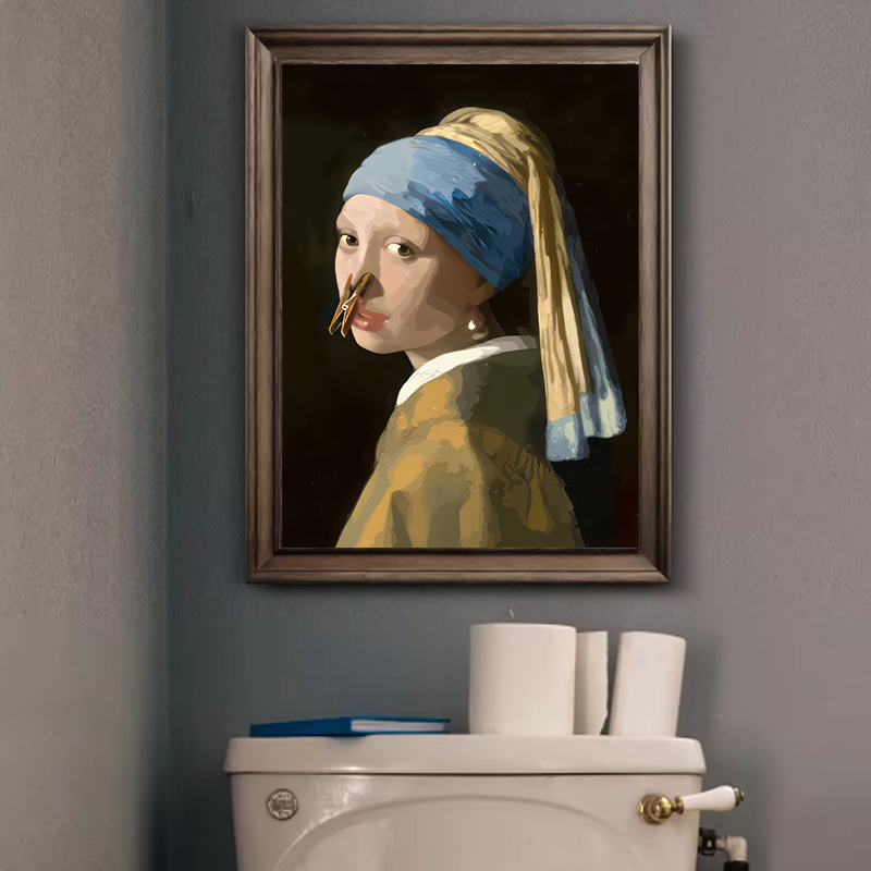 1pc Funny Abstract Bathroom To - Office Furniture Direct 评论和价格