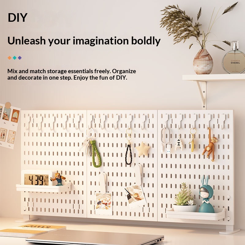 No Drill Clamp Mount Vertical  - Pegboard Office Organizer 评论和价格