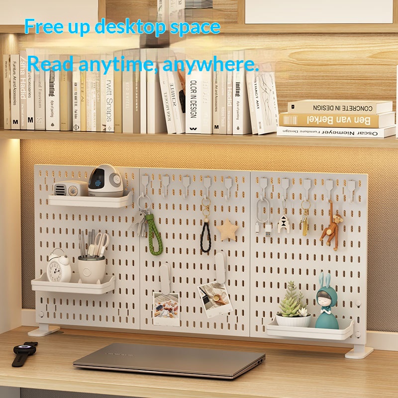 No Drill Clamp Mount Vertical  - Pegboard Office Organizer 评论和价格