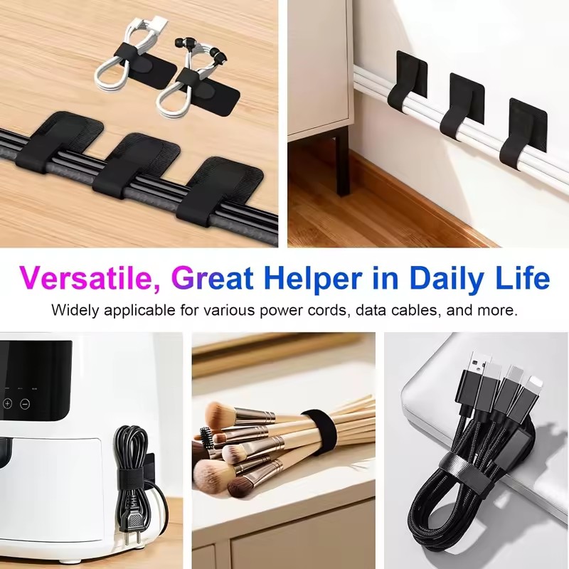 Adhesive Under Desk Cable Ties - Pegboard Office Organizer 评论和价格