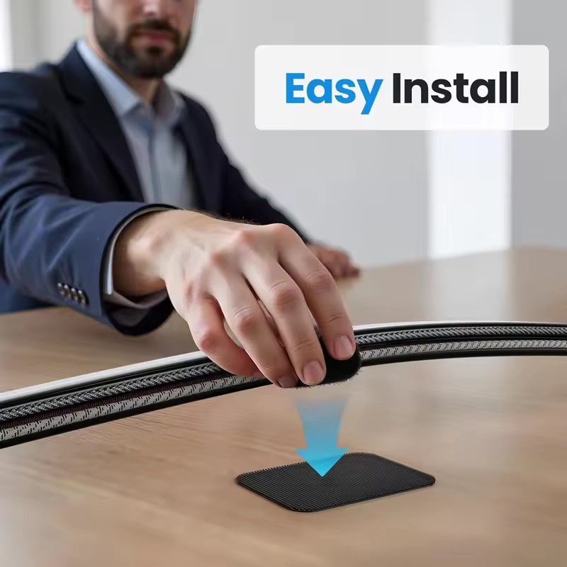 Adhesive Under Desk Cable Ties - Pegboard Office Organizer 评论和价格