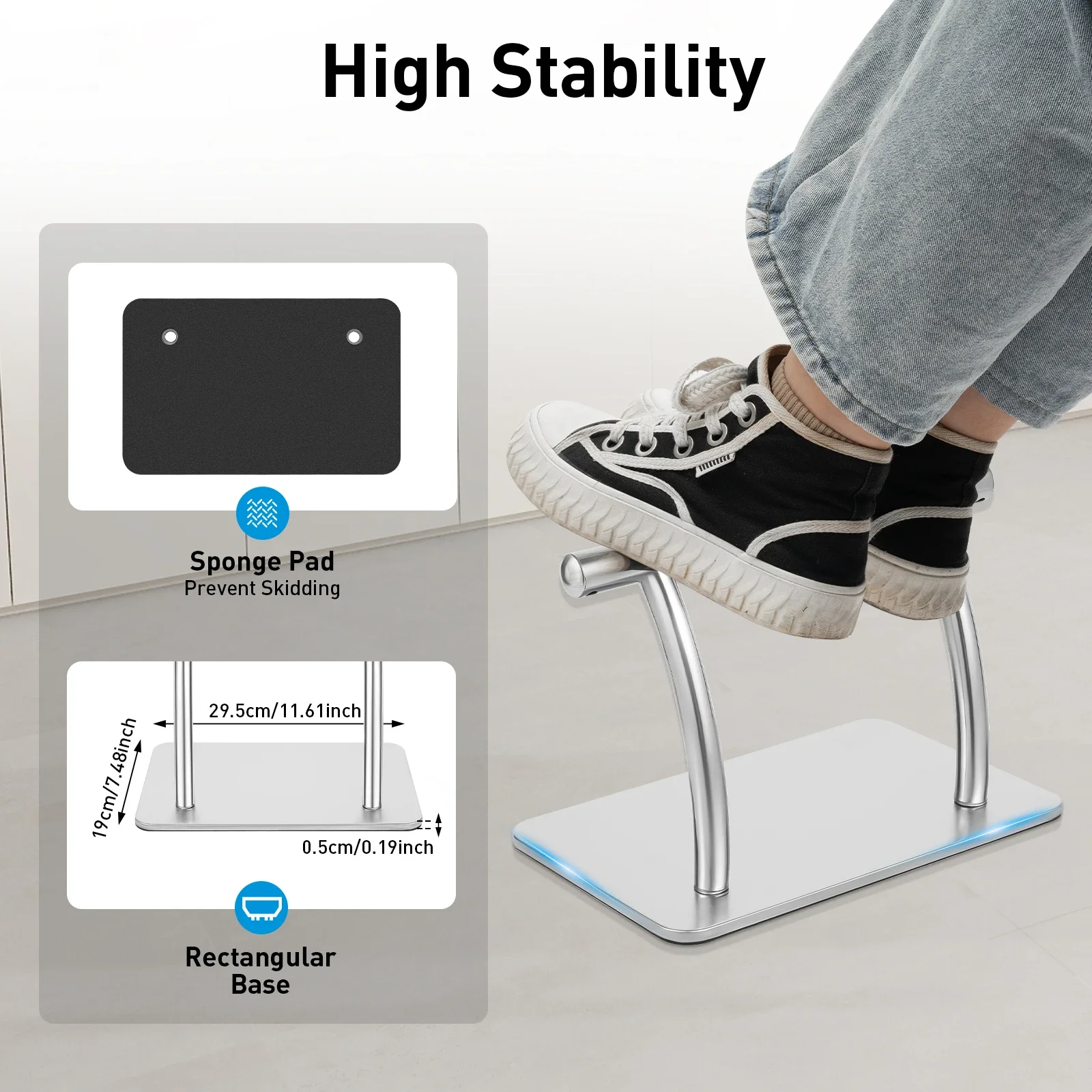 Stainless Steel Foot Rest for  - Office Furniture At Home 评论和价格