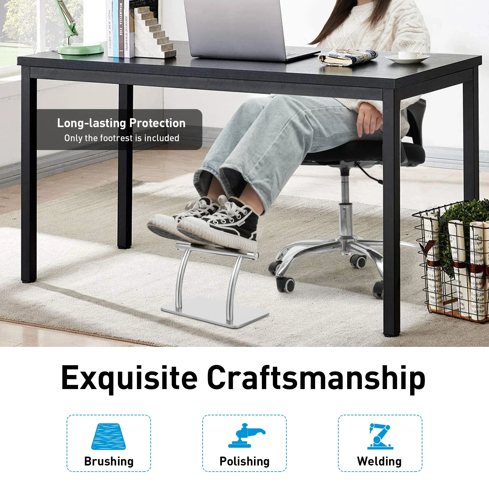Stainless Steel Foot Rest for  - Office Furniture At Home 评论和价格