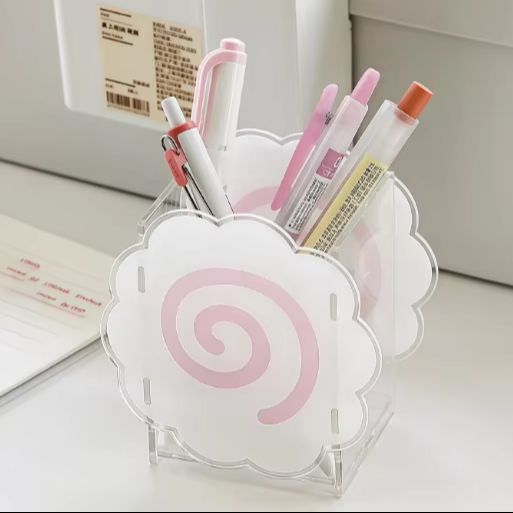 Cute Narutomaki Shaped Acrylic - Pegboard Office Organizer 评论和价格