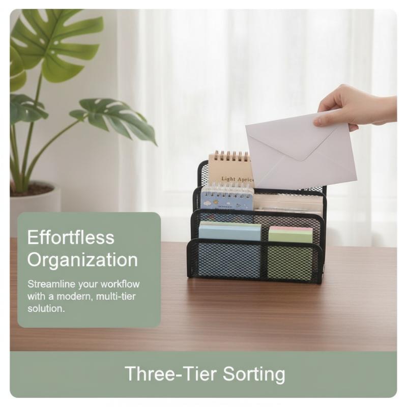 Black Metal Mesh 3 Tier Desk O - Pegboard Office Organizer 评论和价格