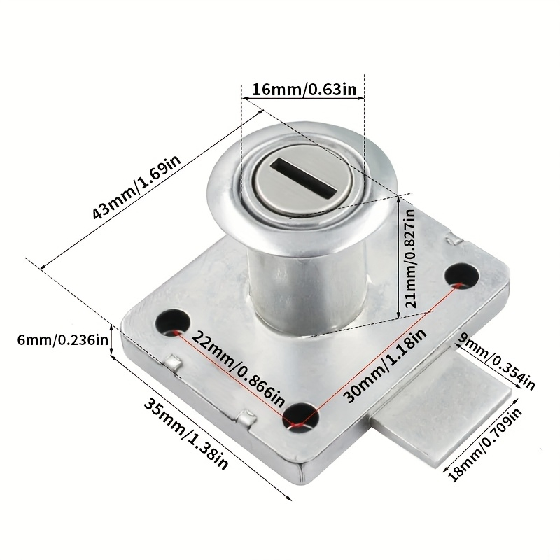 Cabinet Drawer Lock Wardrobe C - Office Furniture Hardware 评论和价格