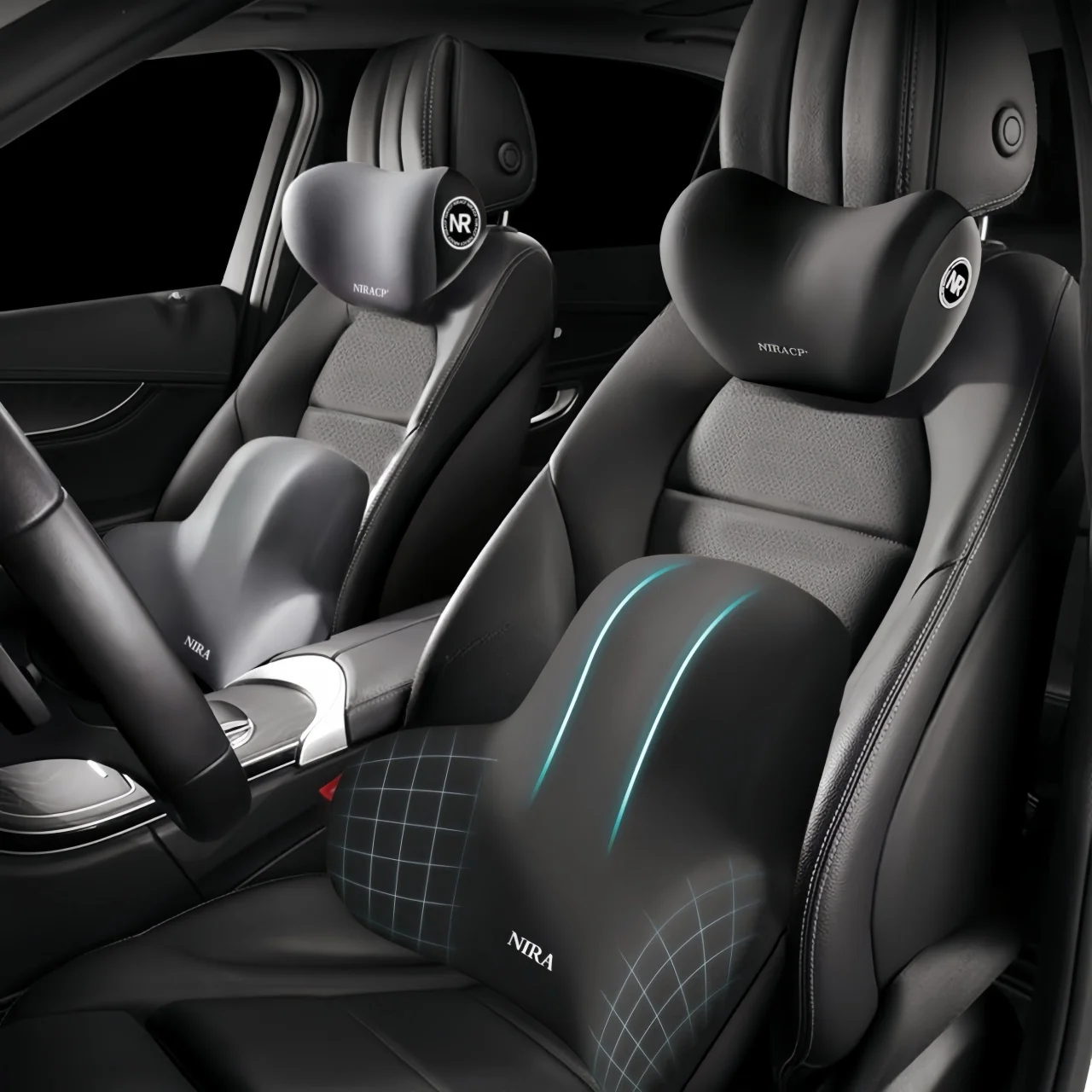 Car Seat Neck Pillow & Lumbar  - Office Furniture Heaven 评论和价格
